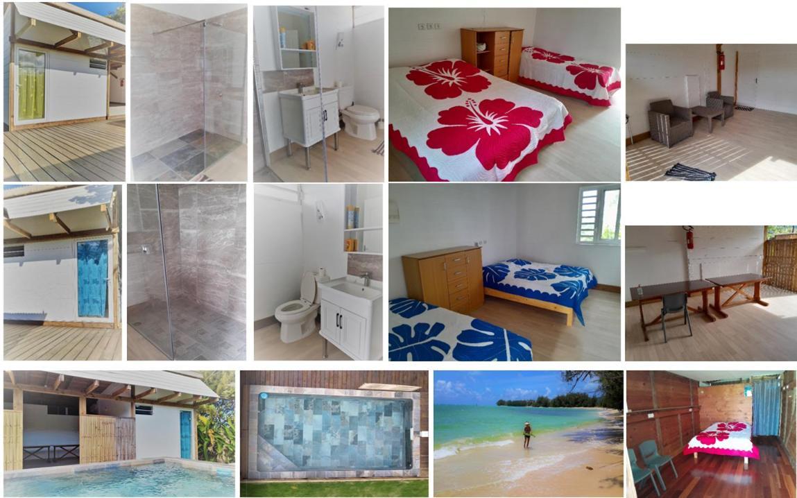 Mara'Ai Le Spot Tubuai Chambre Triple Taahueia Deluxe Sdb Privee Avec Piscine Mataura Exterior photo
