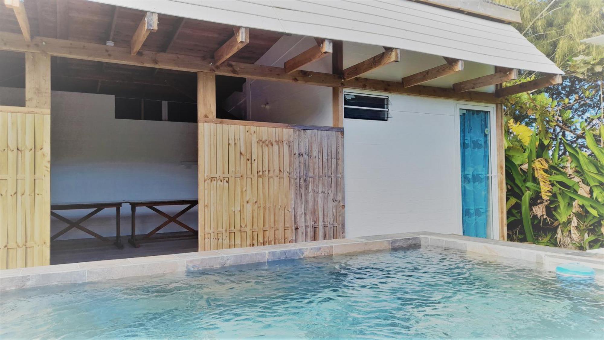 Mara'Ai Le Spot Tubuai Chambre Triple Taahueia Deluxe Sdb Privee Avec Piscine Mataura Exterior photo